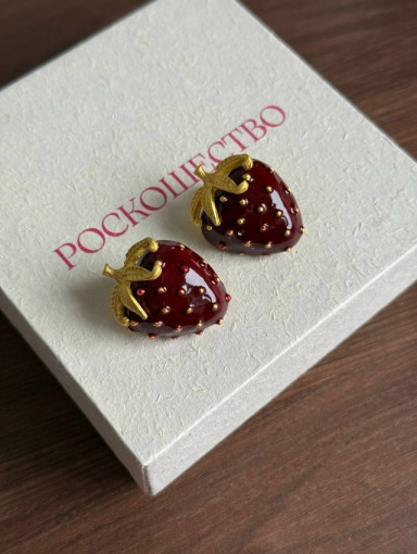⚜️Винтажные серьги-клубнички САДОВОД официальный интернет-каталог