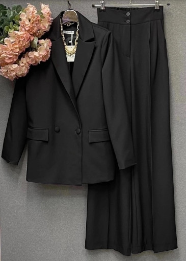 Стильный костюм, пиджак на подкладке, брюки-палаццо САДОВОД официальный интернет-каталог