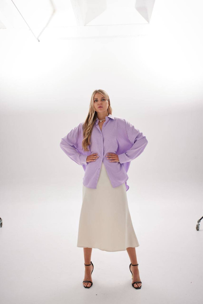 Женская рубашка фиолетовая купить в Интернет-магазине Садовод База - цена 1950 руб Садовод интернет-каталог
