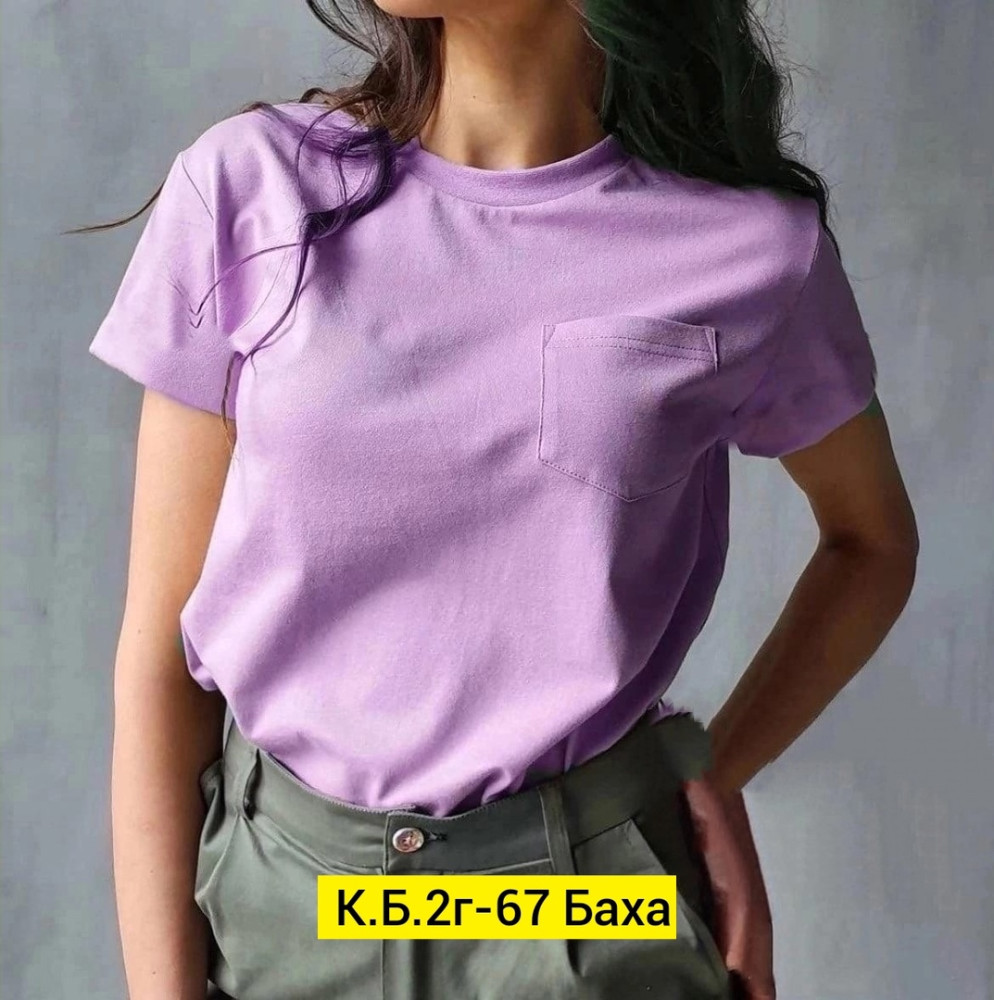Женская футболка фиолетовая купить в Интернет-магазине Садовод База - цена 250 руб Садовод интернет-каталог