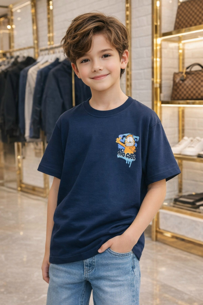 Детская футболка синяя купить в Интернет-магазине Садовод База - цена 750 руб Садовод интернет-каталог