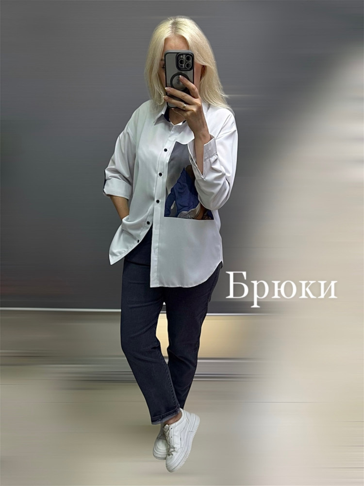 Женские брюки синие купить в Интернет-магазине Садовод База - цена 1300 руб Садовод интернет-каталог
