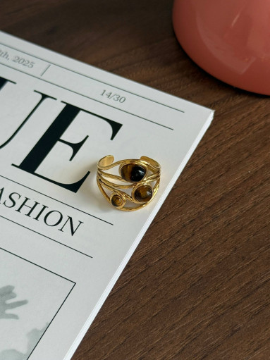 🤍 Кольцо с тигровым глазом САДОВОД официальный интернет-каталог