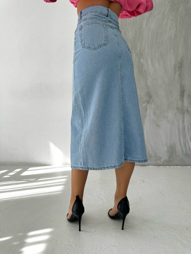 💕Джинсовая Юбка с вырезом купить в Интернет-магазине Садовод База - цена 1000 руб Садовод интернет-каталог