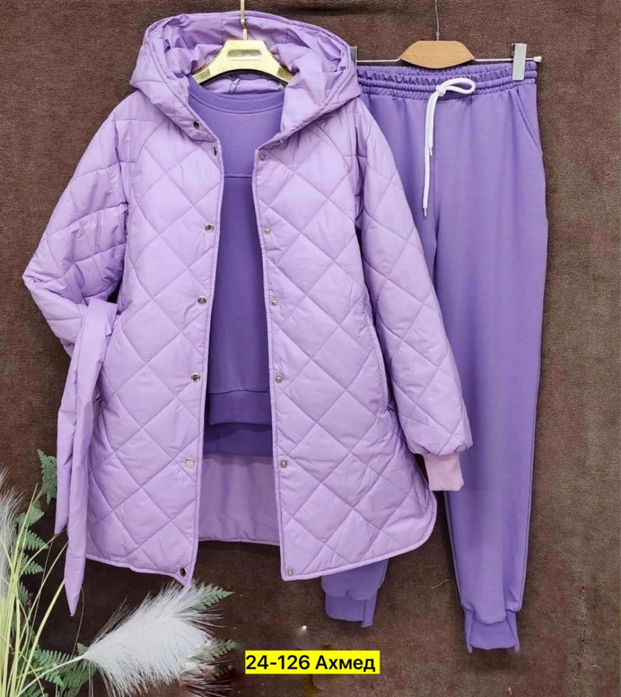 Спортивный женский костюм фиолетовый купить в Интернет-магазине Садовод База - цена 1700 руб Садовод интернет-каталог