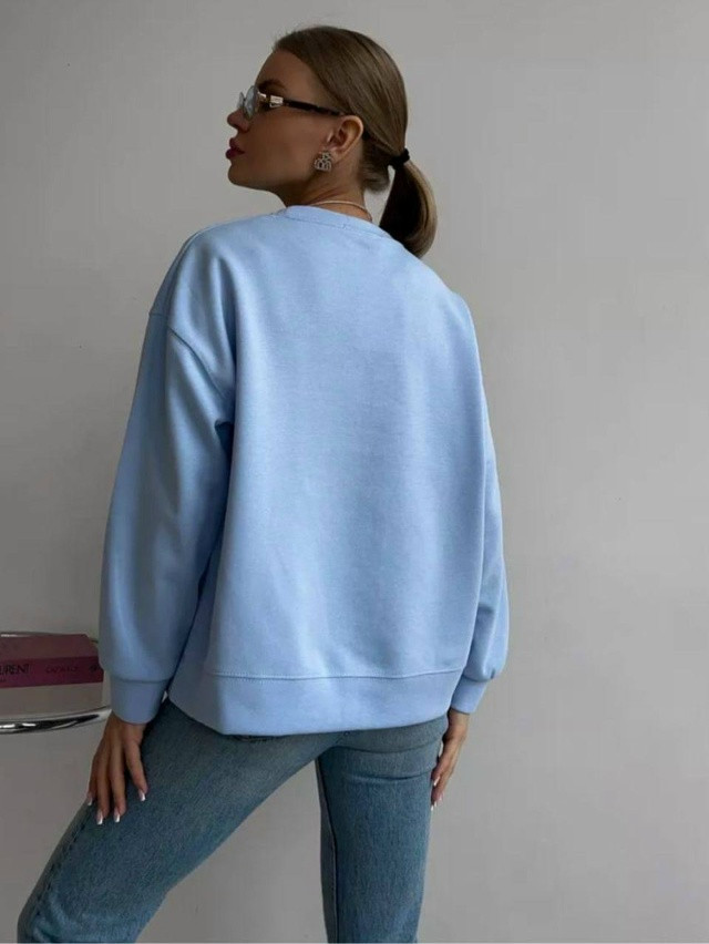 свитшот голубой купить в Интернет-магазине Садовод База - цена 1400 руб Садовод интернет-каталог