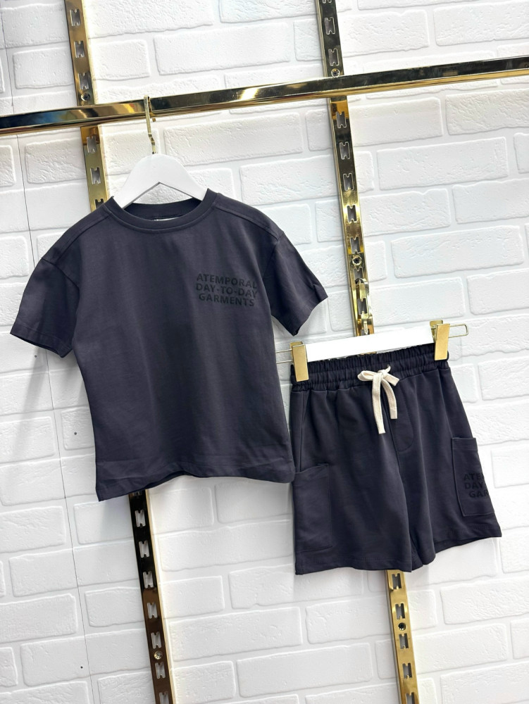 Детский костюм темно-серый купить в Интернет-магазине Садовод База - цена 999 руб Садовод интернет-каталог