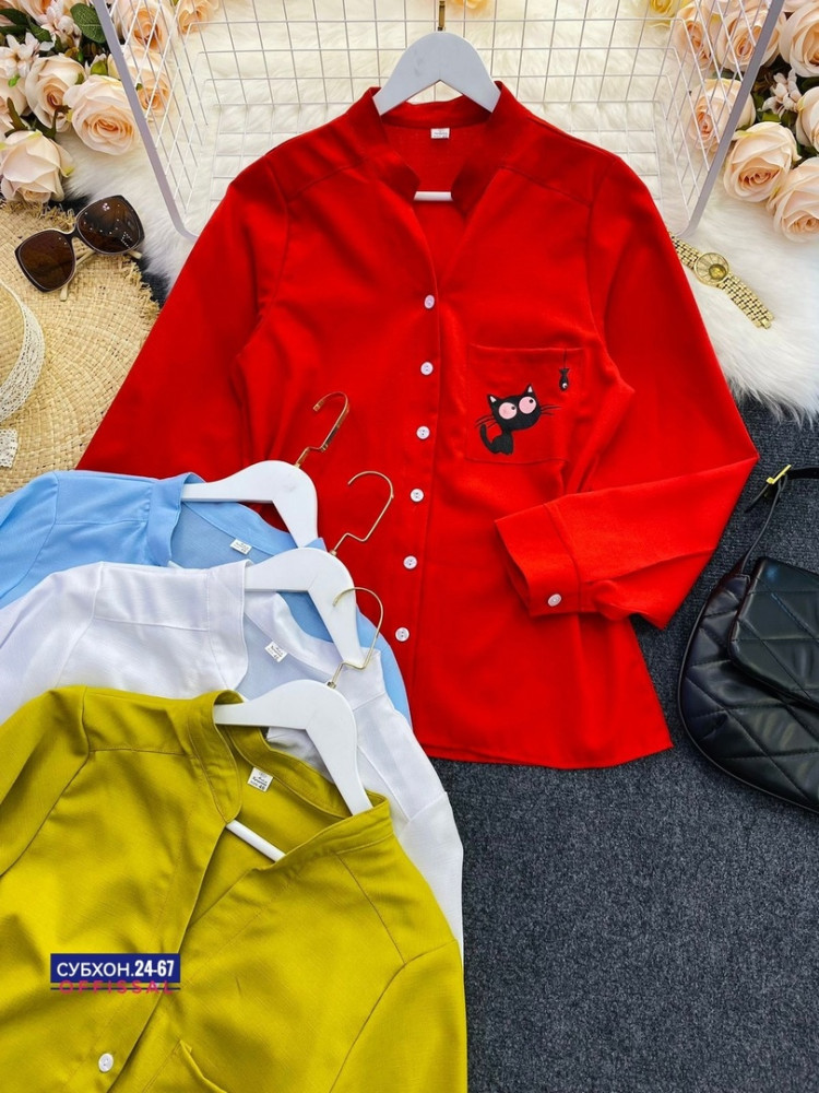 Женская рубашка красная купить в Интернет-магазине Садовод База - цена 500 руб Садовод интернет-каталог