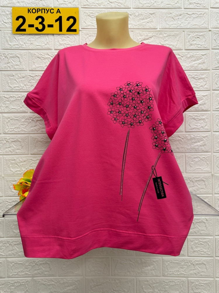 Женская футболка розовая купить в Интернет-магазине Садовод База - цена 650 руб Садовод интернет-каталог