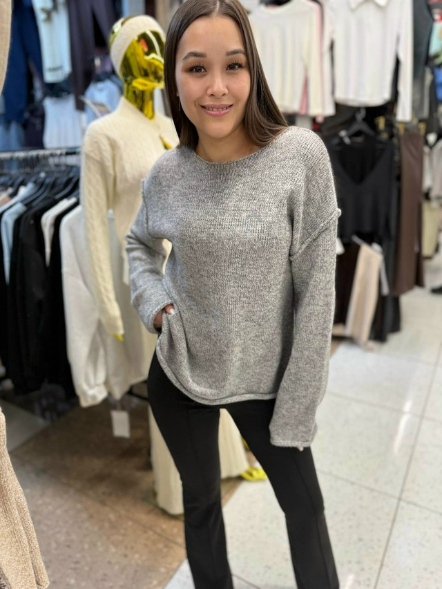 Свитер женский серый купить в Интернет-магазине Садовод База - цена 1250 руб Садовод интернет-каталог