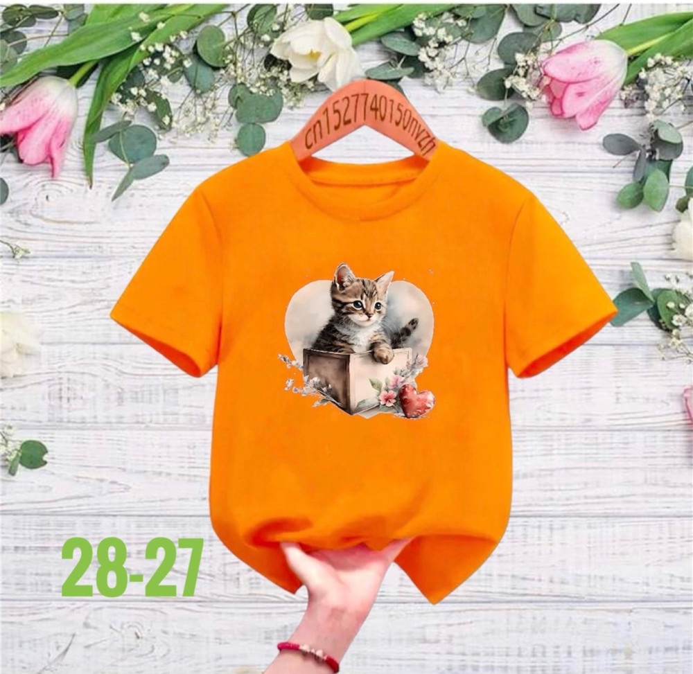 Детская футболка оранжевая купить в Интернет-магазине Садовод База - цена 250 руб Садовод интернет-каталог