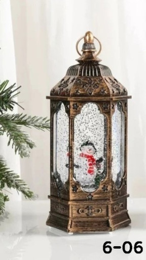 Декоративный фонарь со снегом и музыкой САДОВОД официальный интернет-каталог