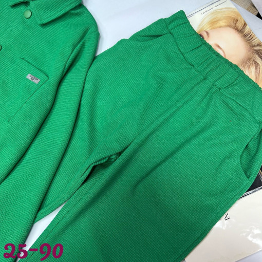 Спортивный костюм для девочки двойка пиджак на кнопке брюки зауженный низ выполнен из вафельной ткани основа хлопок САДОВОД официальный интернет-каталог