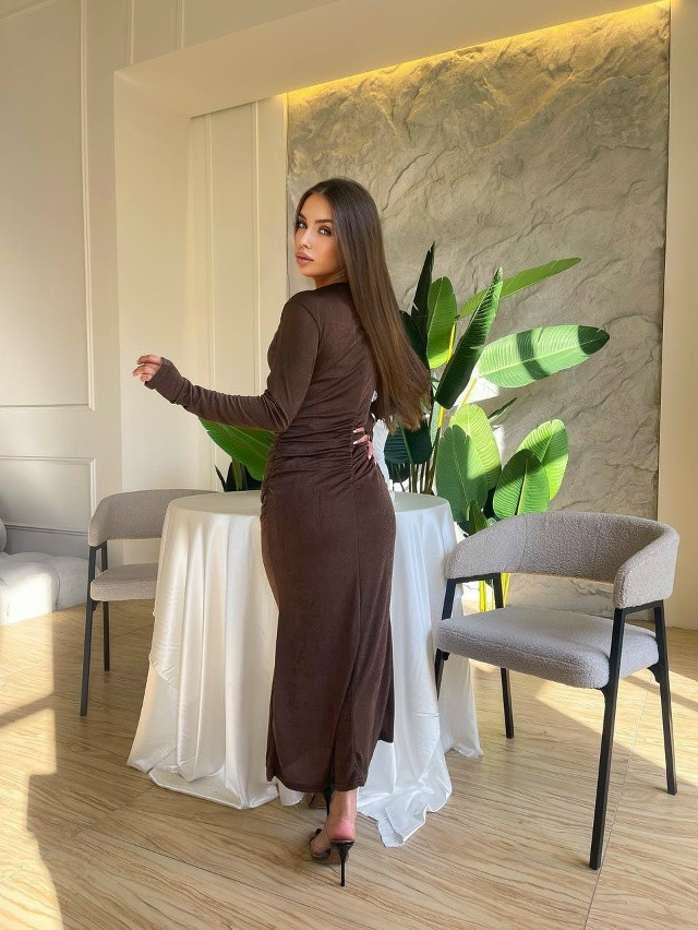 Платье коричневое купить в Интернет-магазине Садовод База - цена 500 руб Садовод интернет-каталог