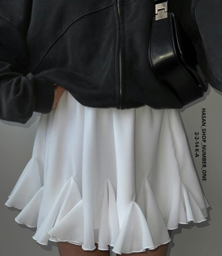 Шифоновая юбка с воланами в двух расцветках САДОВОД официальный интернет-каталог
