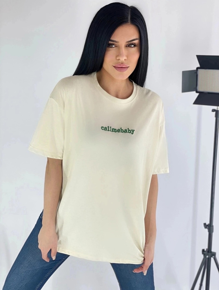 Женская футболка молочная купить в Интернет-магазине Садовод База - цена 500 руб Садовод интернет-каталог
