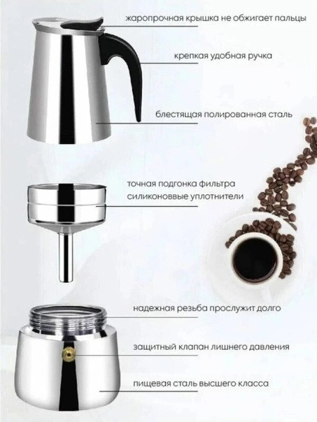 Гейзерная кофеварка купить в Интернет-магазине Садовод База - цена 450 руб Садовод интернет-каталог
