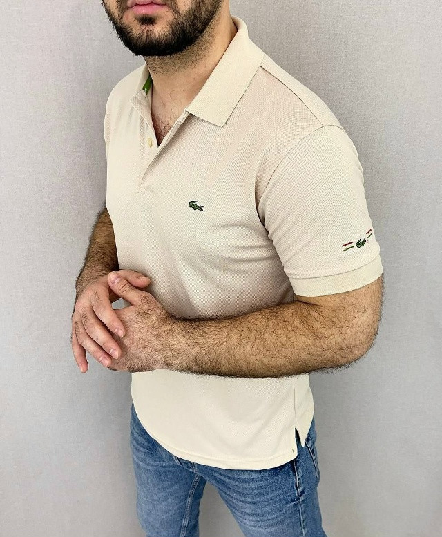 Мужская футболка бежевая