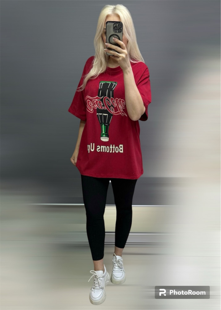 Женская футболка красная купить в Интернет-магазине Садовод База - цена 1400 руб Садовод интернет-каталог