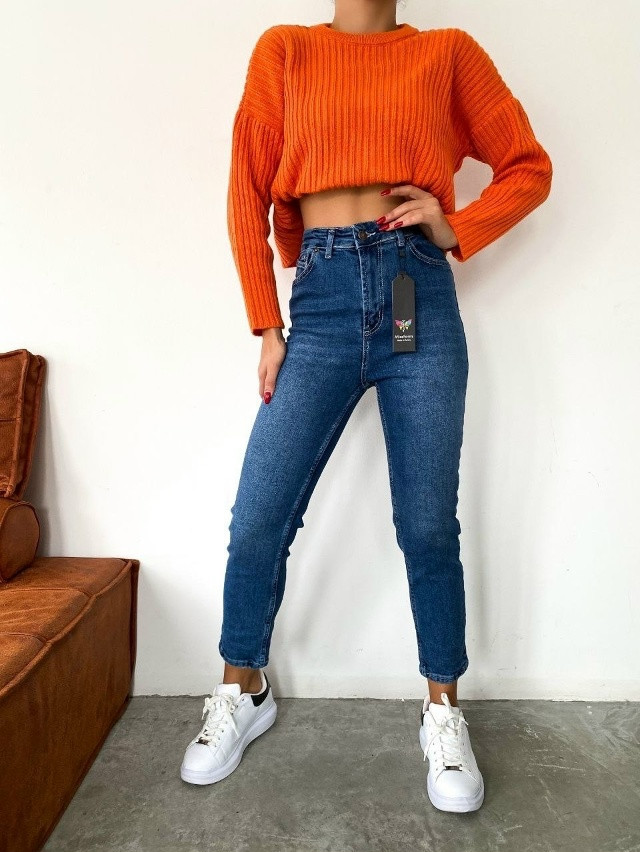 💕Джинсы Mom купить в Интернет-магазине Садовод База - цена 650 руб Садовод интернет-каталог