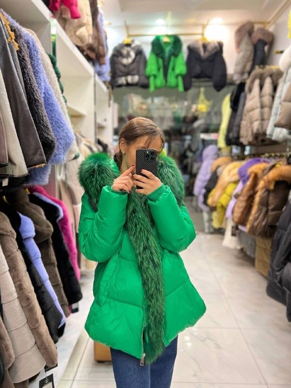 Куртка женская зеленая купить в Интернет-магазине Садовод База - цена 14500 руб Садовод интернет-каталог