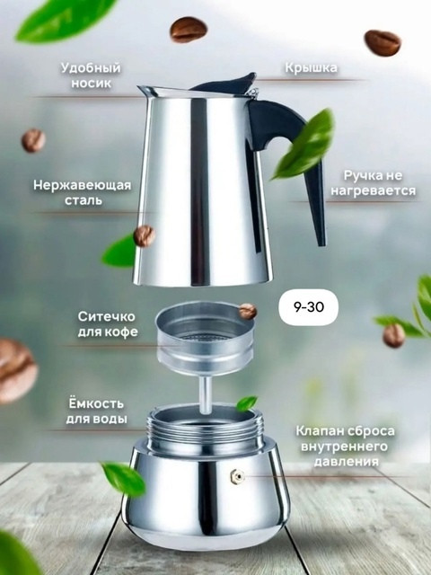 Кофеварка гейзерная купить в Интернет-магазине Садовод База - цена 499 руб Садовод интернет-каталог