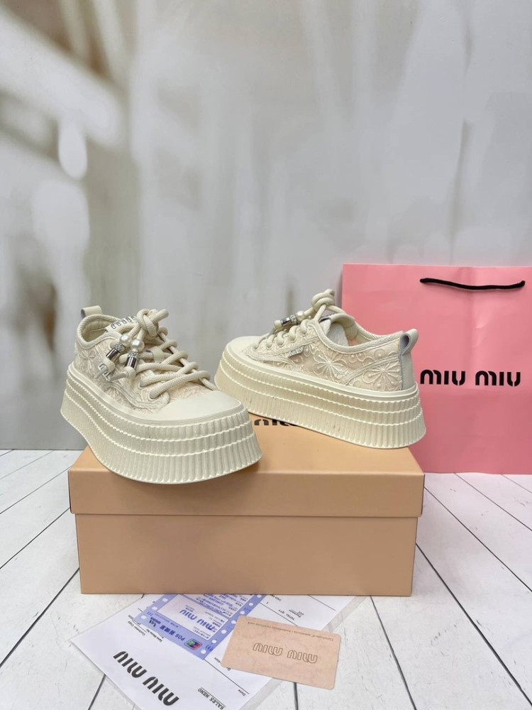 😍КЕДЫ  MIU MIU😍 купить в Интернет-магазине Садовод База - цена 4000 руб Садовод интернет-каталог