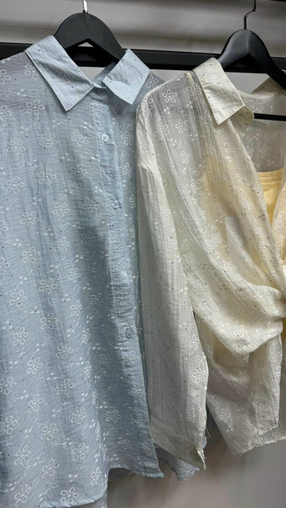 Женская рубашка молочная купить в Интернет-магазине Садовод База - цена 900 руб Садовод интернет-каталог