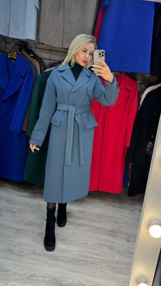 Женское пальто синее купить в Интернет-магазине Садовод База - цена 3600 руб Садовод интернет-каталог