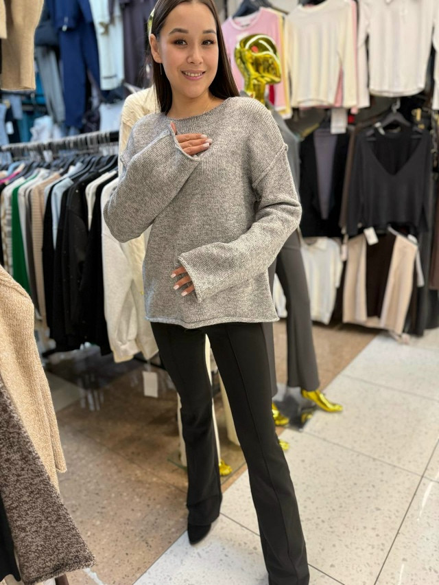 Свитер женский серый купить в Интернет-магазине Садовод База - цена 1250 руб Садовод интернет-каталог