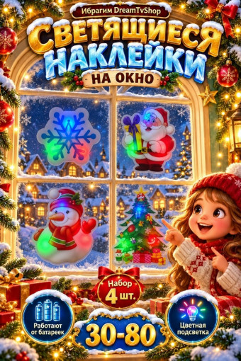 Светящиеся наклейки на окно САДОВОД официальный интернет-каталог