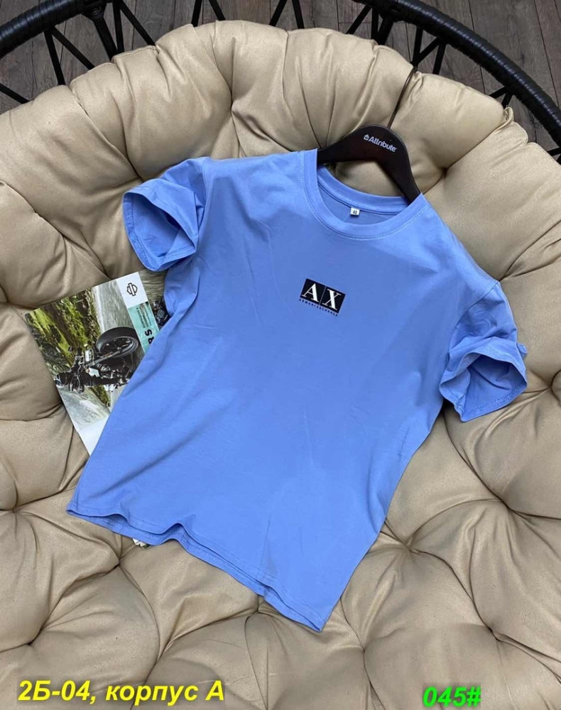 Мужская футболка голубая купить в Интернет-магазине Садовод База - цена 450 руб Садовод интернет-каталог