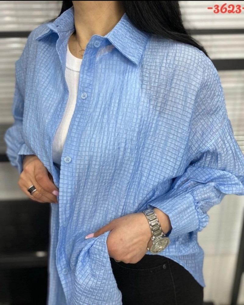 Женская рубашка синяя купить в Интернет-магазине Садовод База - цена 1300 руб Садовод интернет-каталог