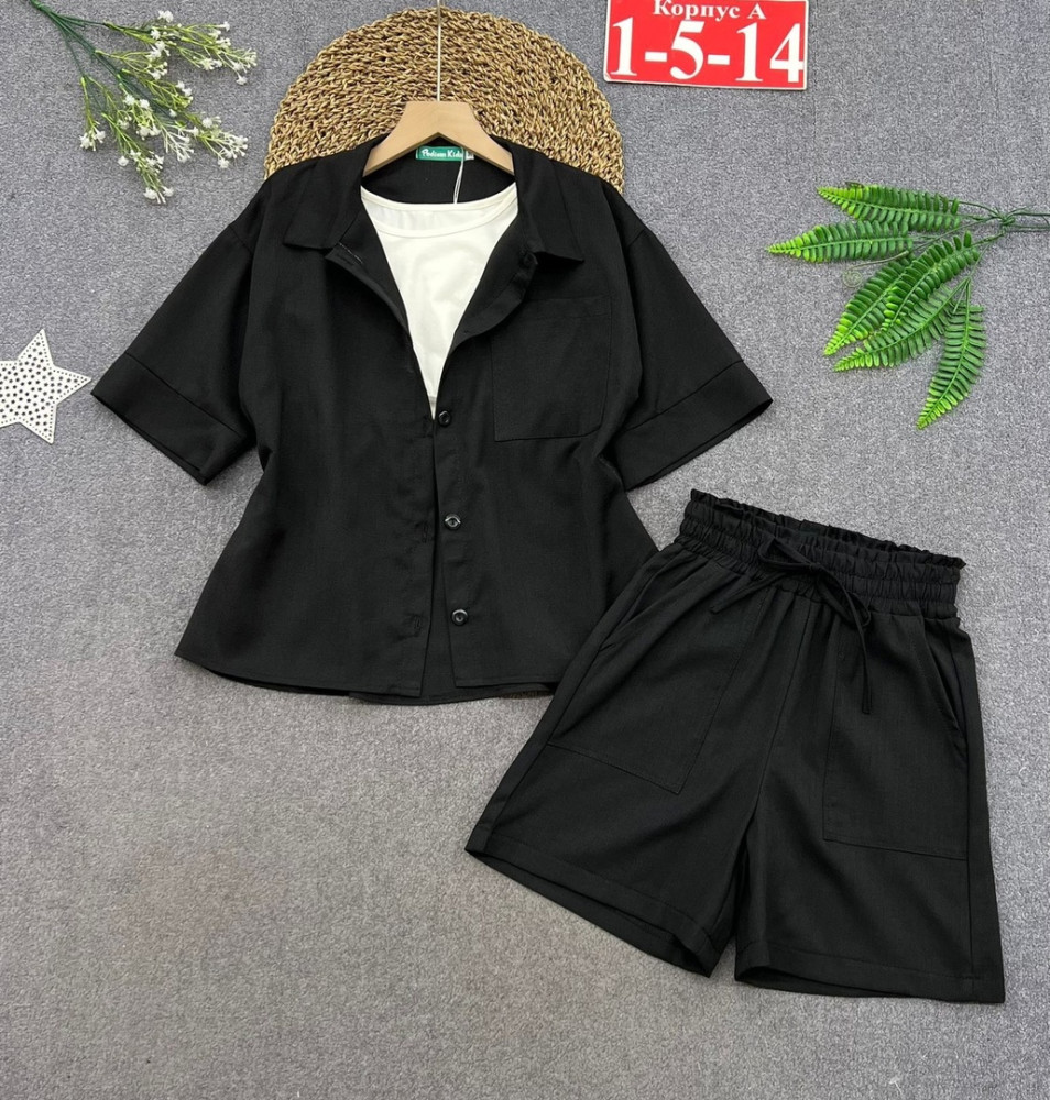 Детский костюм черный купить в Интернет-магазине Садовод База - цена 1100 руб Садовод интернет-каталог