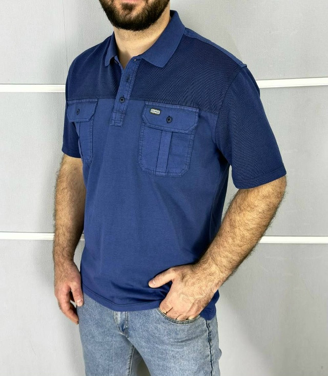 Мужская футболка синяя