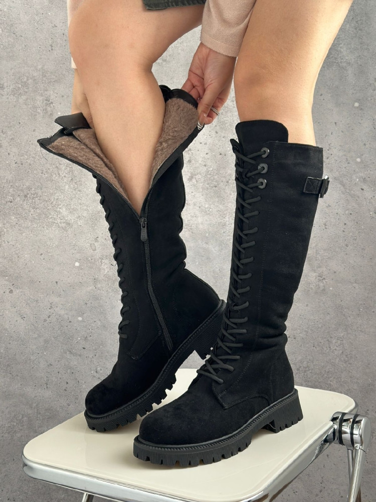 Cапоги женские черные купить в Интернет-магазине Садовод База - цена 600 руб Садовод интернет-каталог