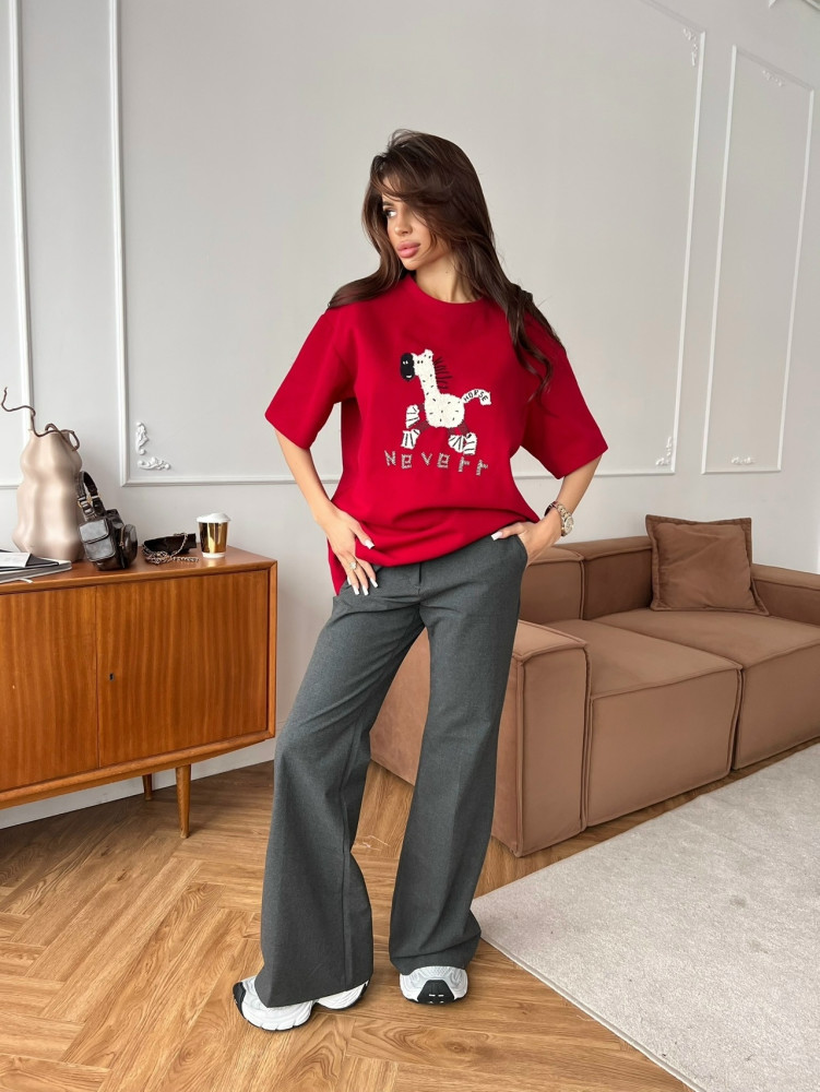 Женская футболка красная купить в Интернет-магазине Садовод База - цена 900 руб Садовод интернет-каталог