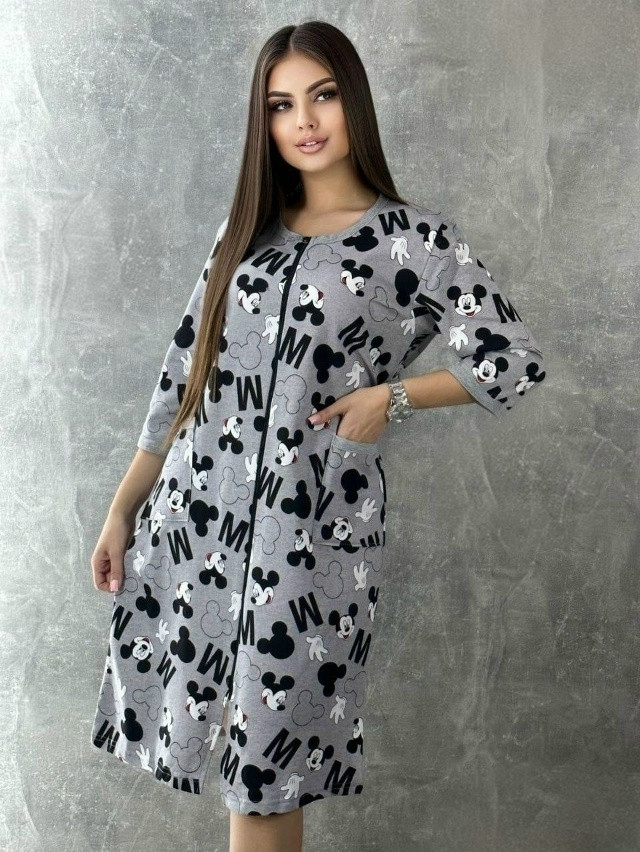 халат серый