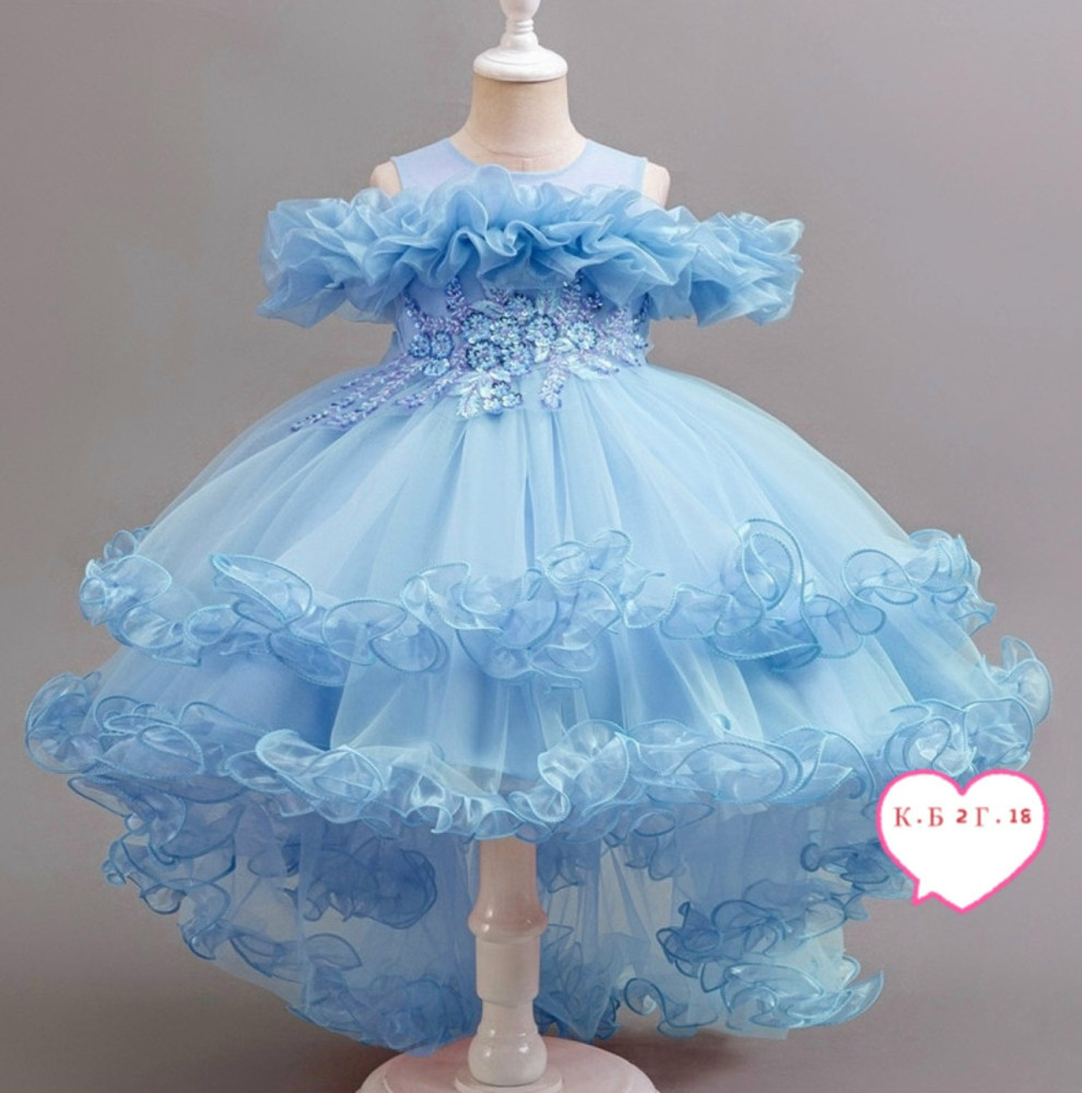 Платье голубое