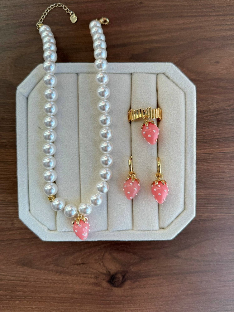 Серьги + кольцо купить в Интернет-магазине Садовод База - цена 750 руб Садовод интернет-каталог