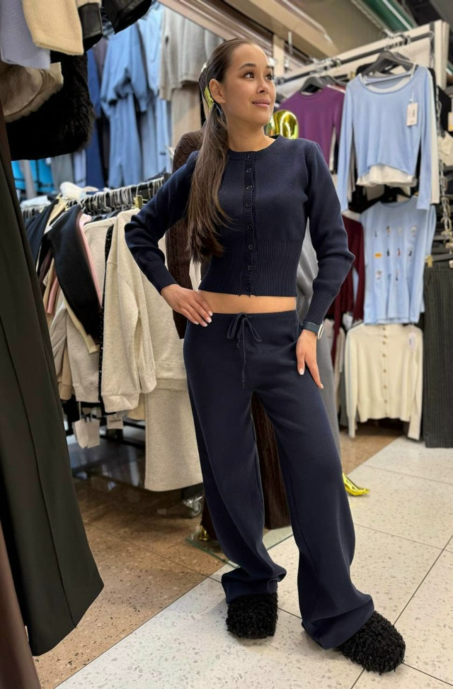 Женский костюм синий купить в Интернет-магазине Садовод База - цена 1700 руб Садовод интернет-каталог