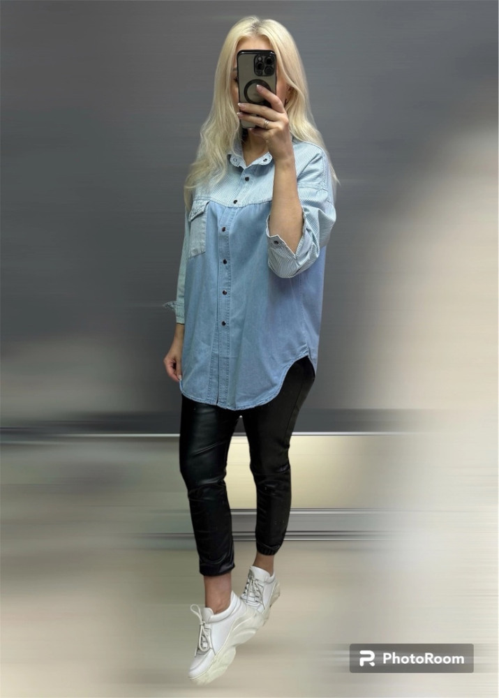 Рубашка джинсовка, легкая . На кнопках купить в Интернет-магазине Садовод База - цена 1600 руб Садовод интернет-каталог