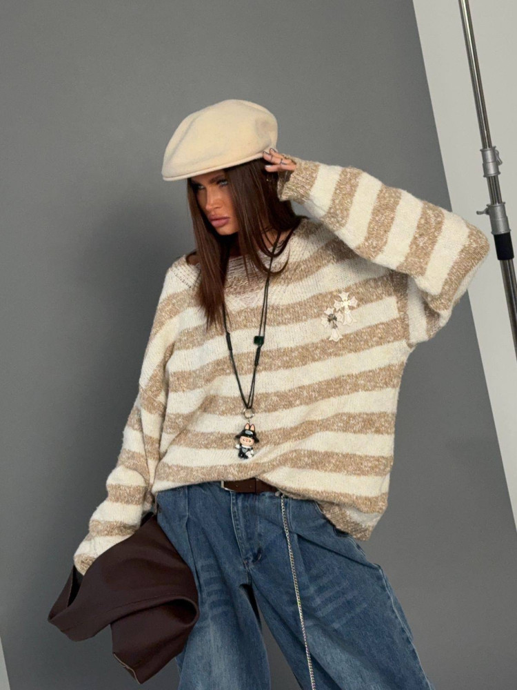 Свитер женский бежевый купить в Интернет-магазине Садовод База - цена 3000 руб Садовод интернет-каталог