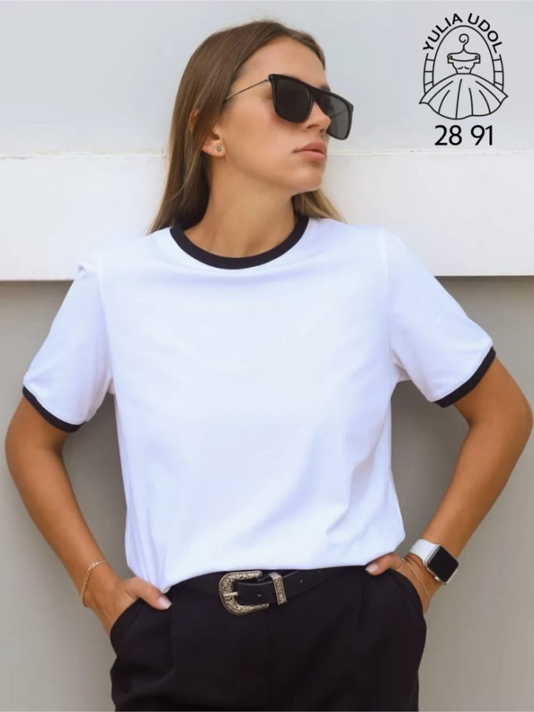 футболка белая купить в Интернет-магазине Садовод База - цена 250 руб Садовод интернет-каталог