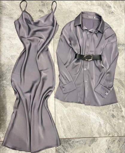 2ка платье-комбинация + удлиненная рубашка САДОВОД официальный интернет-каталог