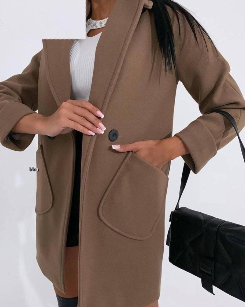 Женское пальто коричневое купить в Интернет-магазине Садовод База - цена 1600 руб Садовод интернет-каталог