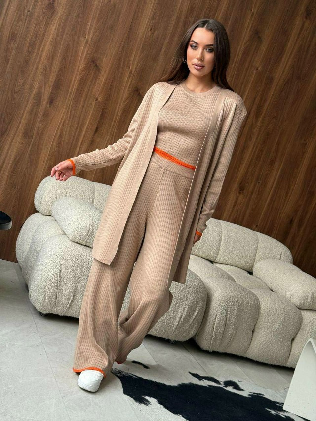 Женский костюм бежевый купить в Интернет-магазине Садовод База - цена 2250 руб Садовод интернет-каталог