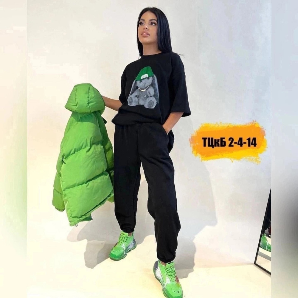 Стильный костюм с принтом Lux Fz14 купить в Интернет-магазине Садовод База - цена 900 руб Садовод интернет-каталог