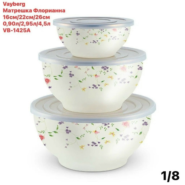Набор Мисок купить в Интернет-магазине Садовод База - цена 2199 руб Садовод интернет-каталог