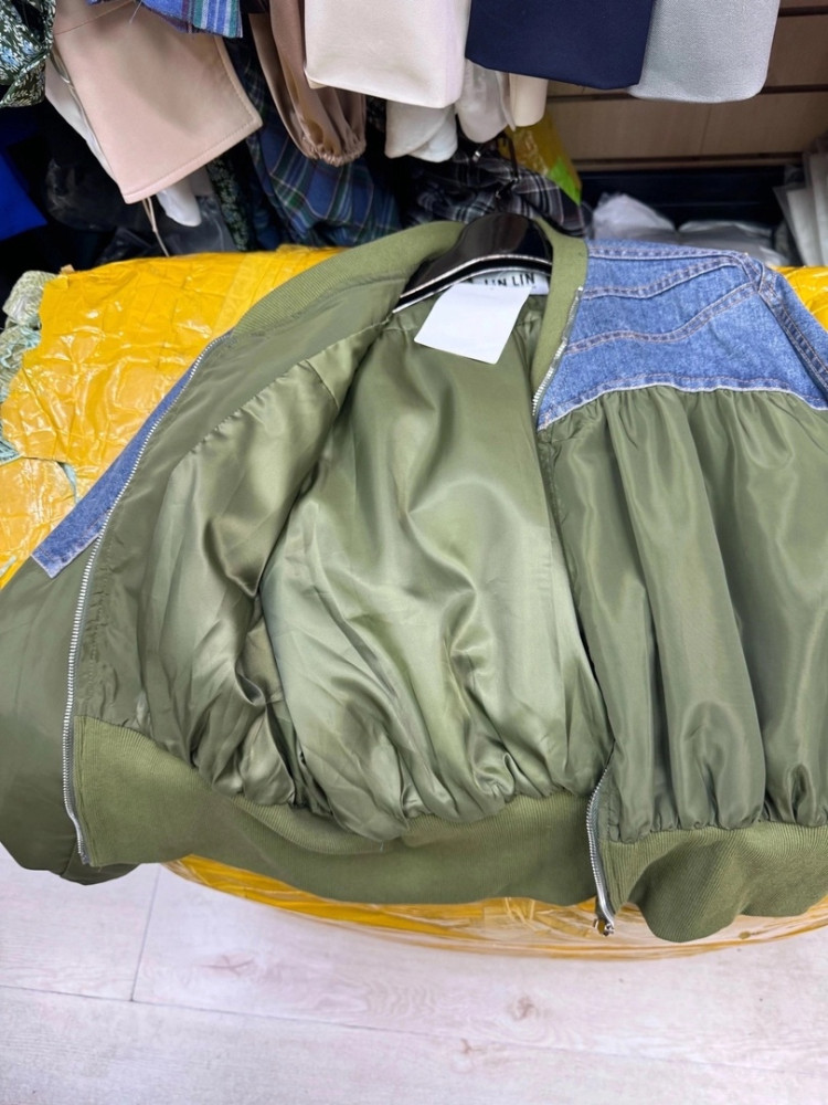 Стильная куртка- плащевка +джинса купить в Интернет-магазине Садовод База - цена 2700 руб Садовод интернет-каталог